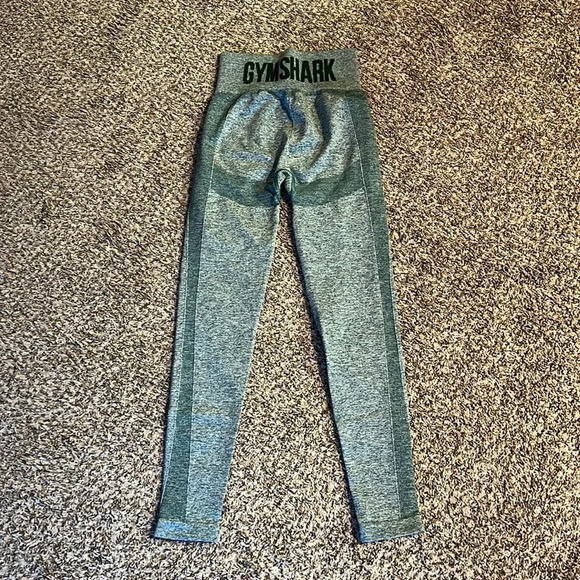 Gymshark Women’s S Flex Leggings Dark Green Marl - Picture 3 of 6